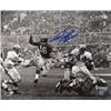 Frank Gifford Signed New York Giants 16X20 Vintage B&W Photo HOF 77