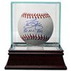 Image 1 : David Justice Signed Official Major League Baseball 90 NL ROY W/ Glass Case (Braves/Yankees)