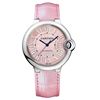 Image 1 : Cartier  Ballon Bleu 36Mm Pink Leather Automatic  Women Watch