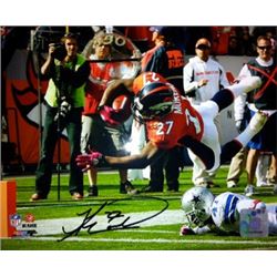 Knowshon Moreno Signed Denver Broncos 16X20 Photo (Orange Jersey TD Dive)- Moreno Hologram