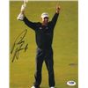 Padraig Harrington Signed 8X10 Photo 2008 British Open W/Trophy (Royal Birkdale Golf Club)- PSA Holo