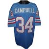 Image 1 : Earl Campbell Houston Oilers Unsigned Blue TB Prostyle Jersey XL