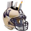 Washington Huskies (Gold) NCAA Football Schutt Mini Helmet Desk Caddy