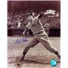 Image 1 : Bob Feller Signed Cleveland Indians 8X10 Vintage Sepia Photo (Pitching)