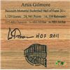 Artis Gilmore Signed Hall Of Fame Floor Board 6X6 HOF 2011 (Chicago Bulls)
