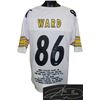 Hines Ward Signed Pittsburgh Steelers White Prostyle Jersey W/ Embroidered Stats
