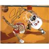 Dennis Rodman Signed Chicago Bulls 16X20 Photo W/ Charles Oakley (Left Sig)