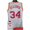 Hakeem Olajuwon Signed Houston Rockets White Prostyle Jersey- JSA Hologram