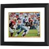 Image 1 : Michael Irvin Signed Dallas Cowboys 16X20 Photo Custom Framed Playmaker (White Jersey Horizontal Vs 