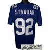 Image 1 : Michael Strahan Signed New York Giants Blue Prostyle Jersey- JSA Hologram