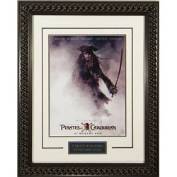Pirates Of The Caribbean: At World's End Unsigned 20X28 Masterprint Movie Poster Custom Rope Framed 