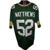 Image 1 : Clay Matthews Green Bay Packers Unsigned Green Prostyle Jersey XL