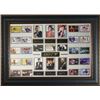 Image 1 : James Bond 007 Collection Unsigned 26X35 Engraved Signature Series Replica Autographs Leather Framed