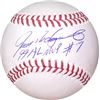 Image 1 : Ivan Rodriguez Signed Official Major League Baseball 99 AL MVP #7- JSA Hologram  (Texas Rangers)