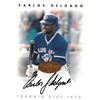 Image 1 : Carlos Delgado Signed Toronto Blue Jays 1996 Leaf Signature Series Baseball Card