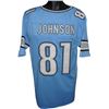 Calvin Johnson Detroit Lions Unsigned Blue Prostyle Jersey XL