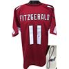Image 1 : Larry Fitzgerald Signed Arizona Cardinals Red Prostyle Jersey #11 XL