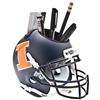 Illinois Fighting Illini (Matte Navy) NCAA Football Schutt Mini Helmet Desk Caddy
