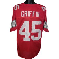 Archie Griffin Ohio State Buckeyes Unsigned Red TB Custom Jersey XL