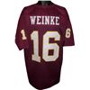 Image 1 : Chris Weinke Florida State Seminoles Unsigned Maroon TB Custom Jersey XL