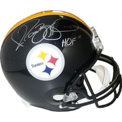 Jerome Bettis Signed Pittsburgh Steelers Full Size Replica Helmet HOF 15