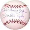 Image 1 : New York Mets 3Rd Basemen Greats David Allen Wright & Howard Michael Johnson Signed Official Major L
