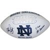 Image 1 : Allen Pinkett Signed Notre Dame Fighting Irish White Logo Football 2-Time All-American