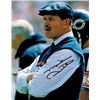 Mike Ditka Signed Chicago Bears Coaching 8X10 Photo (Navy Hat)
