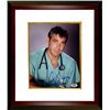 Image 1 : George Clooney Signed ER Green Scrubs 8X10 Photo Custom Framed- PSA Hologram (Movie/Entertainment)