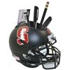 Image 1 : Stanford Cardinal (Black With Tree) NCAA Football Schutt Mini Helmet Desk Caddy