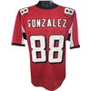 Image 1 : Tony Gonzalez Atlanta Falcons Unsigned Red Prostyle Jersey L