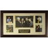 Image 1 : Keith Richards Unsigned Rolling Stones 5 Photo 29X20 Custom Leather Framed (Music/Entertainment Memo