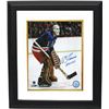 Image 1 : Ed Giacomin Signed New York Rangers 16X20 Color Photo Custom Framed HOF 87