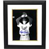 Image 1 : Ralph Branca Signed Brooklyn Dodgers 8X10 B&W Photo Custom Framed (Wind Up)