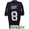 Image 1 : Ray Guy Signed Oakland Raiders Black Prostyle Jersey HOF 14 #8 XL- JSA Hologram