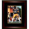 Image 1 : Jack Ham Signed Pittsburgh Steelers 8X10 Photo Custom Framed HOF 88 (Black Jersey- Hands On Knees)