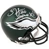 Image 1 : Brian Dawkins Signed Philadelphia Eagles Riddell Mini Helmet Weapon X #20- JSA Hologram
