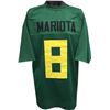 Image 1 : Marcus Mariota Oregon Ducks Unsigned Green Custom Jersey XL