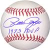 Pete Rose Signed Official Major League Baseball 1973 MVP Minor Bleed (Cincinnati Reds)