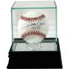 Baseball 1-Ball Glass Deluxe Display Case W/ Black Base And Mirror