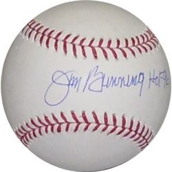 Jim Bunning Signed Official Major League Baseball HOF 96- Steiner Hologram