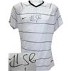 Hope Solo Signed Nike Dri-FIT Soccer Gray-Black Pinstripe Jersey XXL- JSA Hologram (Olympics Team US