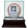 Image 1 : Dave Winfield Signed Official Hall Of Fame Logo Major League Baseball W/ Glass Case- MLB Hologram (Y