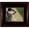 Image 1 : Frank Thomas Signed Chicago White Sox Color 16X20 Photo Batting Horizontal Custom Framed (Hall Of Fa