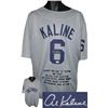 Image 1 : Al Kaline Signed Detroit Tigers Gray Prostyle TB Jersey W/ Embroidered Stats- JSA Hologram