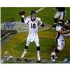Image 1 : Peyton Manning Signed Super Bowl 50 Action 16X20 Photo