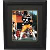 Image 1 : Jack Ham Signed Pittsburgh Steelers 8X10 Photo Custom Framed HOF 88 (Black Jersey- Hands On Knees)