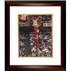 Image 1 : Spud Webb Signed Atlanta Hawks 8X10 Photo Custom Framed (1986 Slam Dunk Champ/Reverse) (Leaf)