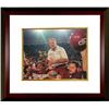 Image 1 : Barry Switzer Signed Oklahoma Sooners 16X20 Color Photo Custom Framed (1985 National Champs-Carried 
