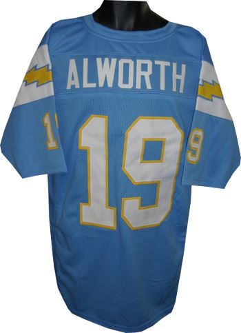 Lance Alworth San Diego Chargers Unsigned Blue Tb Custom